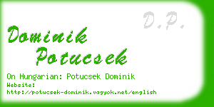 dominik potucsek business card